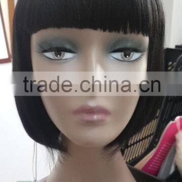 over night delivery natural color short synthetic bob wig for african black woman
