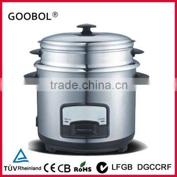 Straight Body stainless steel rice cooker hot sale in Europe market