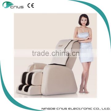 heated vibrating PU leather soft reclime massage chair