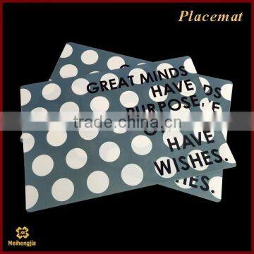 China Supplier Hotsale Brown Pattern Pvc Place Mat photo-6