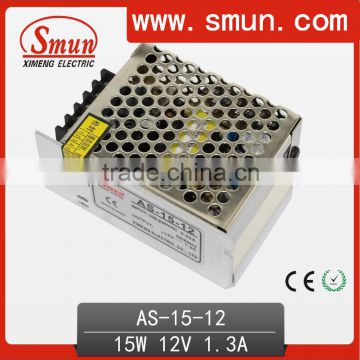 Small Volume 15W 12VDC Switch LED Porwer Supply AS-15-12