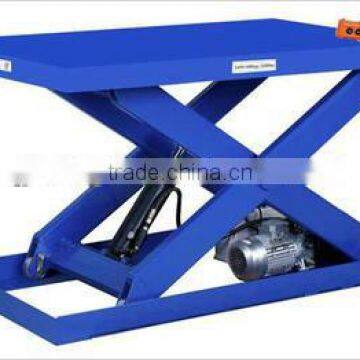 hydraulic powered scissor lifter platform for cargo carrying