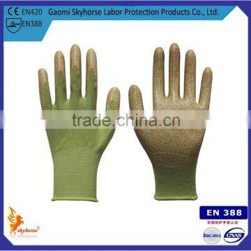 Guantes de trabajo With Nitrile Coated 13G Polyester Shell