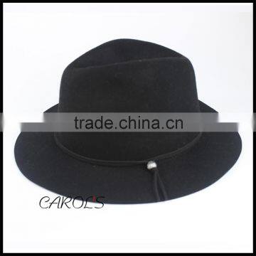 Lastest Style Black Korea Felt Hat for Lady, Blank Women Wool Hat photo-2