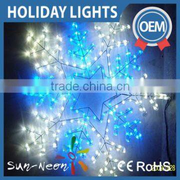 Led Snowflake Motif Christmas Rope Light