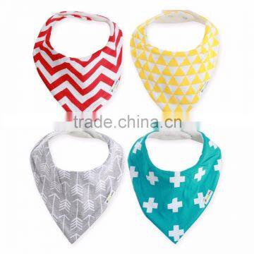 Best Quality Unisex Cute 4-Pack Baby Bandana Drool Bibs