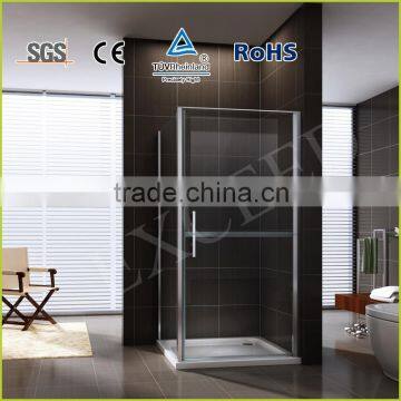 Square shape with two windows frame pivot shower enclosure EX-416-1