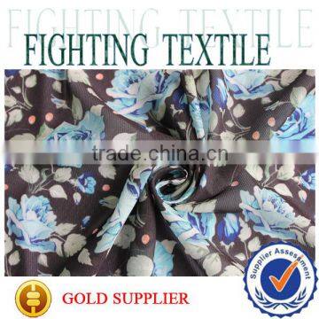 Woven Polyester Flower Design Digital Printing Chiffon Fabric photo-2