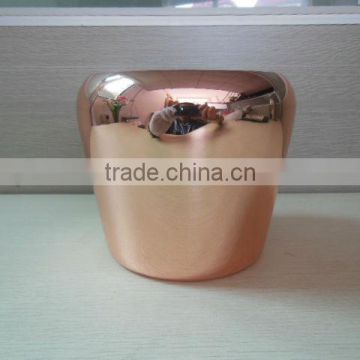 2L Mini Stainless steel ice bucket in copper plated wine cooler