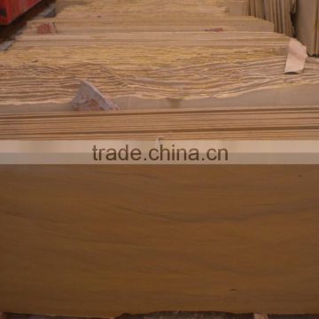 yellow sandstone slabs