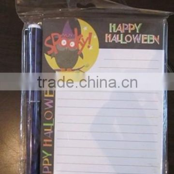 Happy Holloween paper notebook with pen