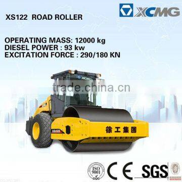 XCMG Hudraulic single drum vibratory roller XS122 12 tons road roller