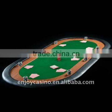 casino oval three-foldable poker table top