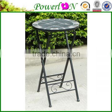 Classic Vintage Antique Wrough Iron Mosaic Round Plant Stand Garden Decoration For Landscaping Decking TS05 G00 X00 PL08-5705