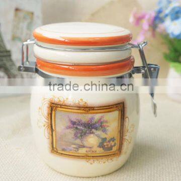 customize ceramic airtight storage jar