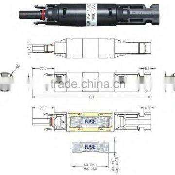 Molded In-line Solar Fuses:32mA-40A;1000V Chinese Manufacturer Direct Sales A+++good Quality