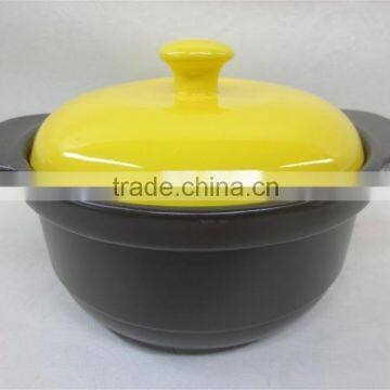 Earthenware healthy cooking casserole