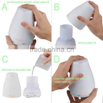 Wholesale 120ML Ultrasonic Aroma Diffuser/essential Oil Diffuser/aromatherapy Humidifier With Led Light photo-4