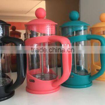 glass espresso coffee press,colorful coffee plunger,plastic coffee maker