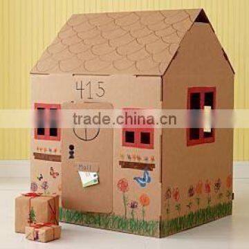 Factory Direct Manufcturer POP Corrugated Cardboard Playhouse For Kids