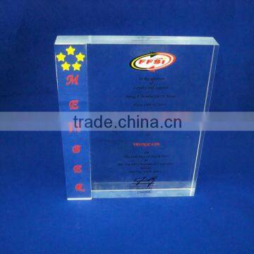 New Award Block Clear Transparent Award Prize Spoil Trophy photo-2