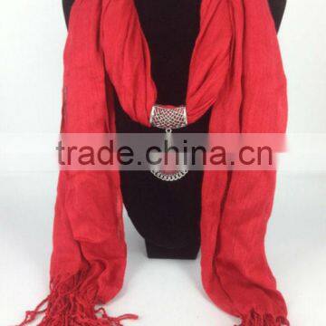 Custom design lady's long jewellery scarf