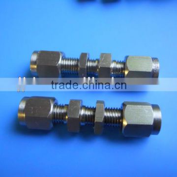 stainless steel double nipple tube fittings