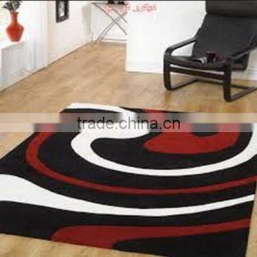 exhibiton fireproof carpet polyester machine made 3D shaggy carpet