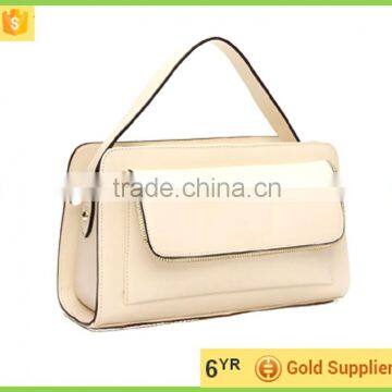 Buy From China Fashion Hand Bag White Small Zipper Pocket Tote Bag Lady Note Bag for Party
