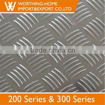 leaf pattern stainless steel chequered plate 201