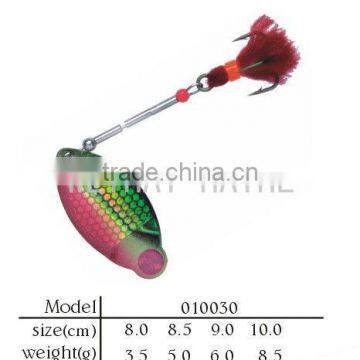 Spinner bait metal lure