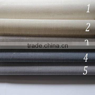 2014 NEW design simple plain linen curtains cheap solid color sheer curtain fabric