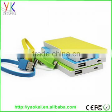 2016 newest top quality 6000mAh universal mobile cheap power bank