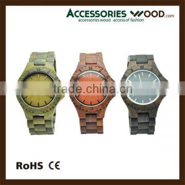 wooden watch custom logo colorful watch unisex