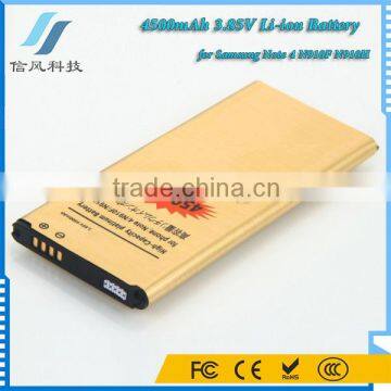 4500mAh 3.85V Rechargeable Li-ion Battery N910F N910H for Samsung Note 4 Battery Gold