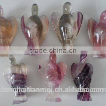 Natural Quartz Crystal Angel Wholesale / Hot Sale Flourite Crystal Angels