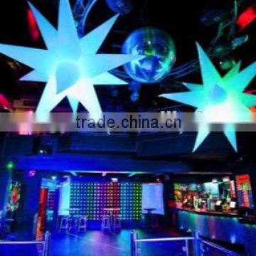 Wholesale inflatable star with led light for stage decoration