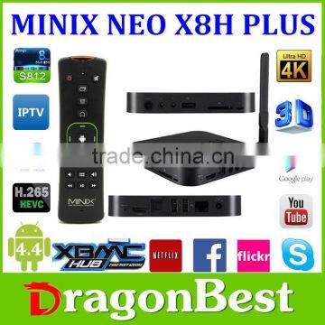 Factory Original Minix Neo x8-h Amlogic S812 android 4.4 tv box 2.0GHz 2G RAM 16G Flash Bluetooth 4K*2K Minix Neo x8-h plus