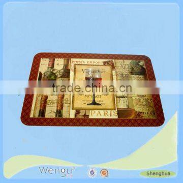 2015 newly design factory custom printed place mats