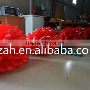 Wedding Decoration Red Inflatable Flower Chain