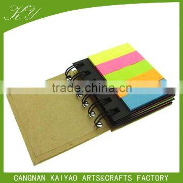 Multilayer black craft cover custom neon color paper spiral sticky note