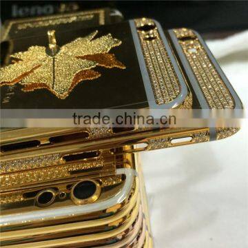 New Design for Apple Iphone 6s Plus Gold Frame Body , for Iphone 6s 24ct Gold Back Cover photo-5