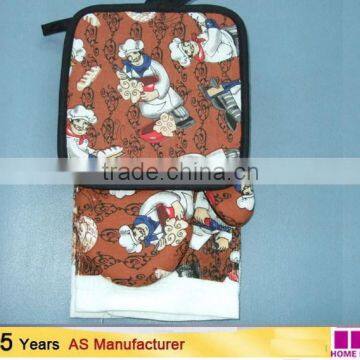 Softtextile Home Textiles Silk Screen Pigment Print Kitchen Set Kitchen Textiles China Supplier photo-2