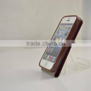 2016 Hot Sales Flip Cover PU Leather Cases for Iphone5 SE With TPU Cases Holder photo-3