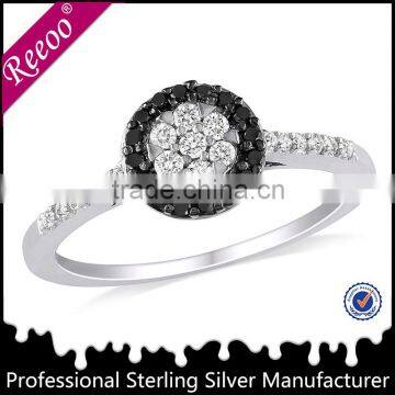 Crescent Moon Pendant Necklace, Stone Flower Pendant photo-2