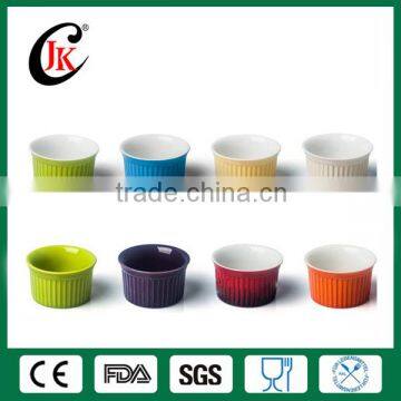 New Creative Custom Resuable Ceramic Cake Cupcake Jelly Pudding Ramekin Cup