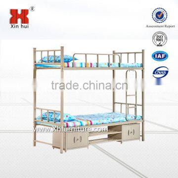 Moden Metal Bunk Bed With Locker for School Use