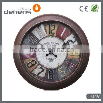 DEHENG Archaistic Metal Wall Clock in 14'' photo-2