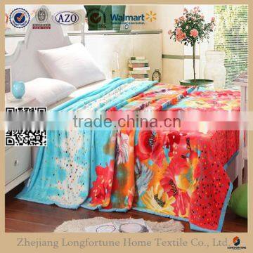 China Suppliers quilt blankets rebel wholesale super soft flannel cuddly 1 ply blanket