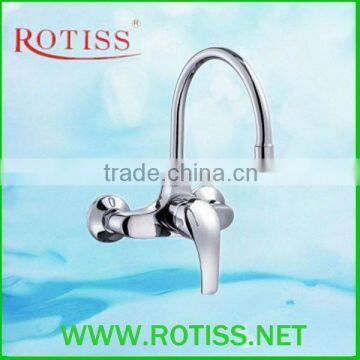 High quality RTS5572-5 single level mural sink mixers